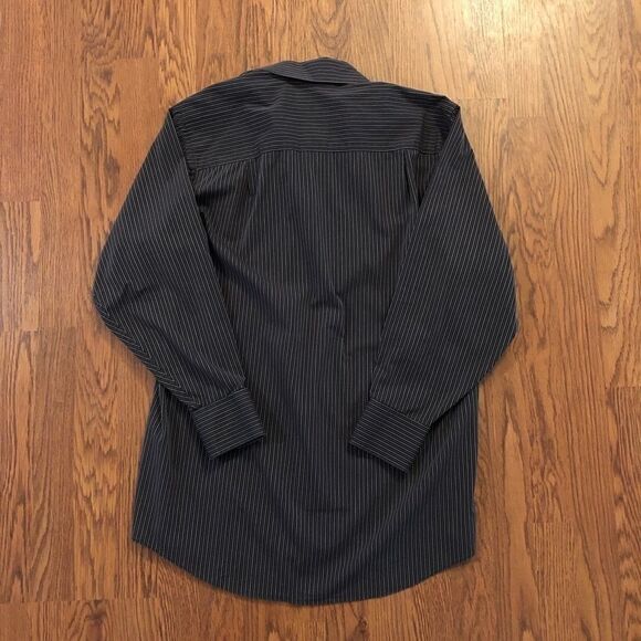 Donald J. Trump | Brown Pinstripe Dress Shirt - Picture 2 of 4